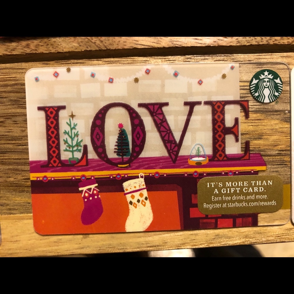 STARBUCKS “LOVE”🎄STOCKING CARD RELOADABLE 2016
